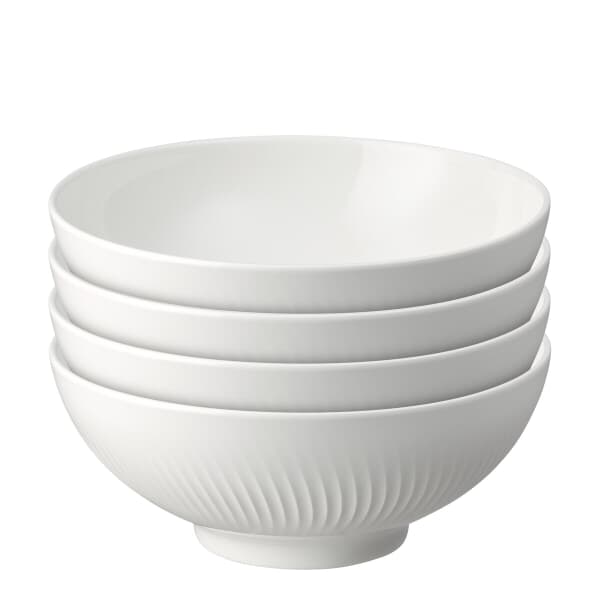 Denby Arc White Set Of 4 Cereal Bowls