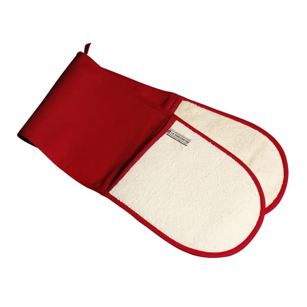 Le Creuset Double Oven Glove Red