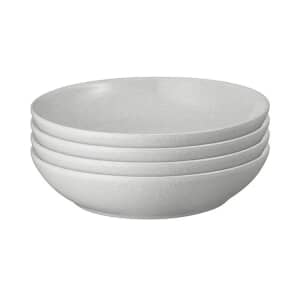Denby Dove Grey Pasta Bowls Set Of 4
