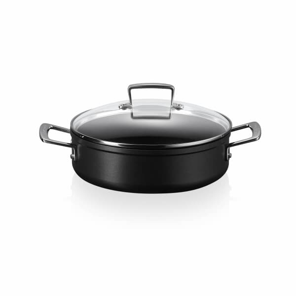 Le Creuset Toughened Non-Stick 24cm Sauteuse Pan With Glass Lid