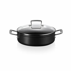 Le Creuset Toughened Non-Stick 24cm Sauteuse Pan With Glass Lid