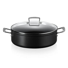 Le Creuset Toughened Non-Stick 28cm Sauteuse Pan With Glass Lid
