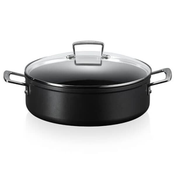 Le Creuset Toughened Non-Stick 30cm Sauteuse Pan With Glass Lid