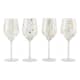 Mikasa Cheers Metallic Gold Set Of 4 14Oz Wine Glasses