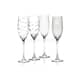 Mikasa Cheers Set Of 4 Flute Glasses