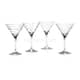 Mikasa Cheers Set Of 4 Martini Glasses