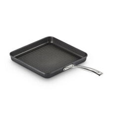 Le Creuset Toughened Non-Stick 28cm Ribbed Square Grill With Long Handle