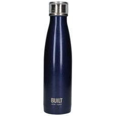 Built 500ml Double Walled Stainless Steel Water Bottle Midnight Blue