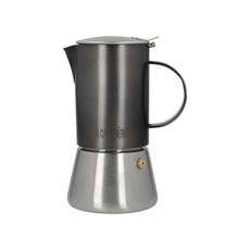 La Cafetiere Edited 4 Cup Stainless Steel Stovetop Gun Metal Grey