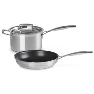 Le Creuset Classic 3-ply Stainless Steel 2 Piece Starter Set
