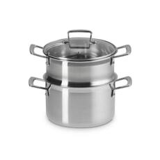 Le Creuset Classic 3-ply Stainless Steel 20cm Casserole With Steamer
