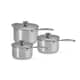 Le Creuset Signature Stainless Steel 3 Piece Saucepan Set