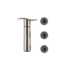 Le Creuset WA137B Pump and 3 Stoppers Black/Nickel