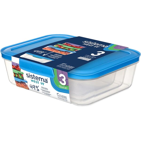 Sistema Nest It Food Storage 3 Piece Set