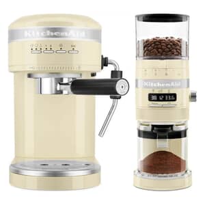 KitchenAid Artisan Semi-Auto Espresso Machine and Burr Grinder Almond BOX 2
