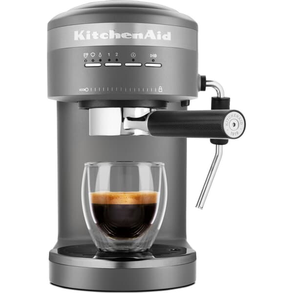 KitchenAid Semi-Auto Manual Coffee Machine Charcoal Grey 5KES6403BDG