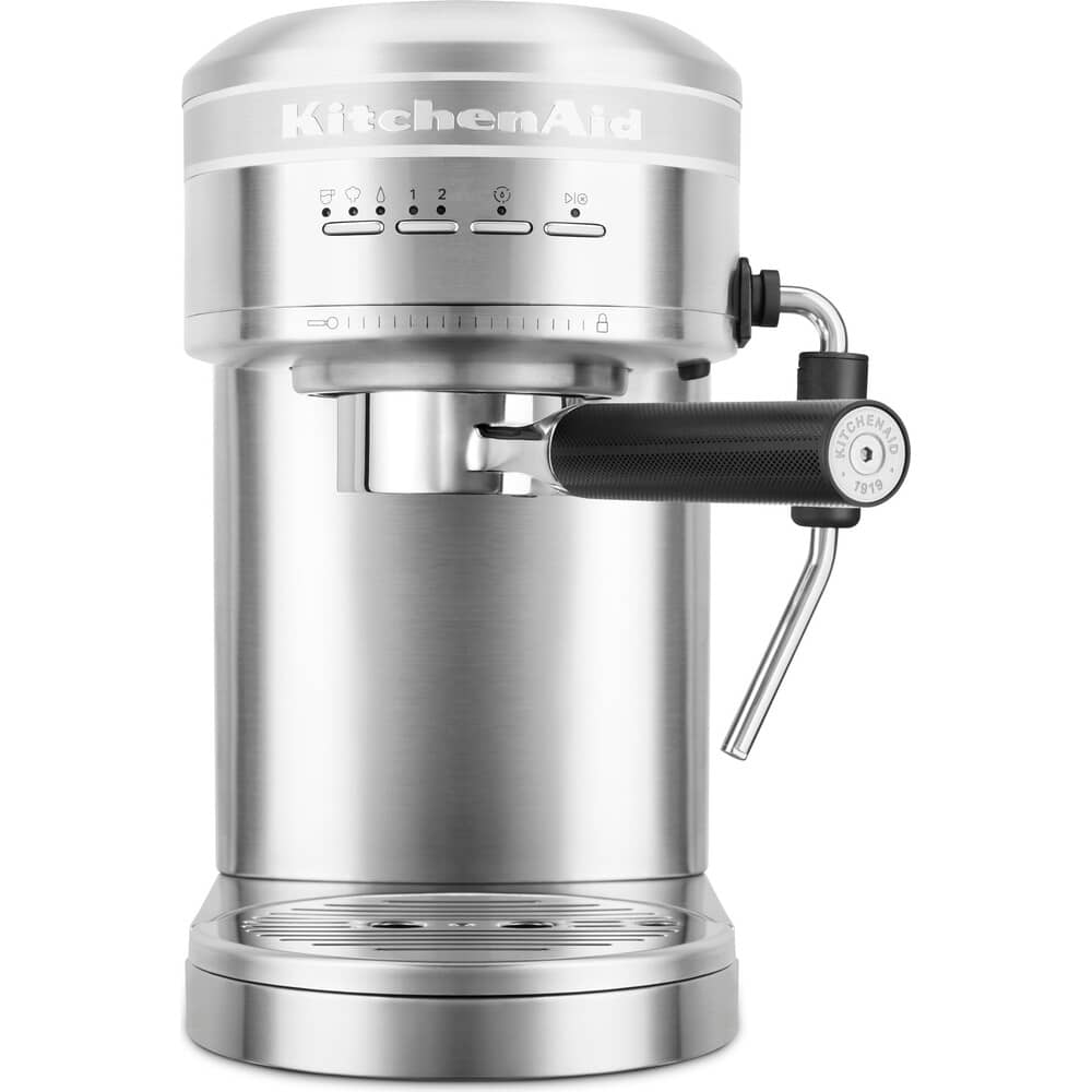 KitchenAid Semi Auto Manual Coffee Machine Stainless Steel 5KES6503BSX 5KES6503BSX eCookshop