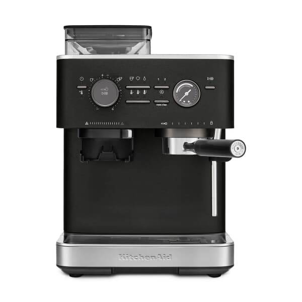 KitchenAid Semi-Auto Espresso Machine With Burr Grinder Cast Iron Black