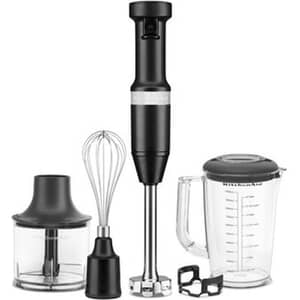 KitchenAid Corded Hand Blender With Accessories Matte Black