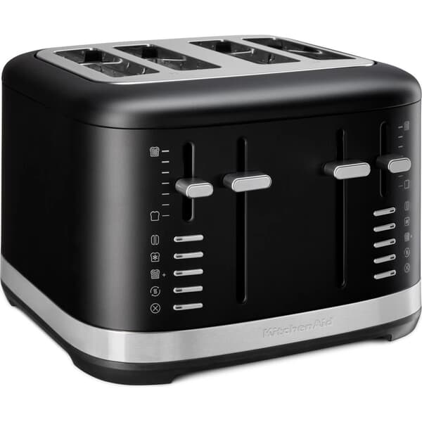 KitchenAid Manual Control 4 Slot Toaster Matte Black