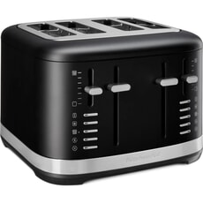 KitchenAid Manual Control 4 Slot Toaster Matte Black
