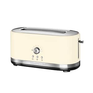 KitchenAid Manual Control 4 Slice Long Slot Toaster Almond Cream