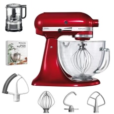 KitchenAid Artisan Mixer 4.8L Candy Apple With Glass Bowl