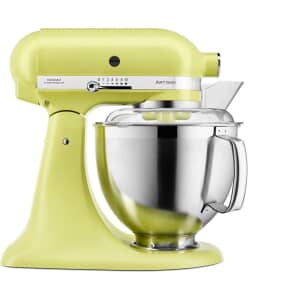 KitchenAid 5-Quart Tilt Head Stand Mixer With Flex Edge Beater Glass Bowl  Kyoto Glow Green Yellow 