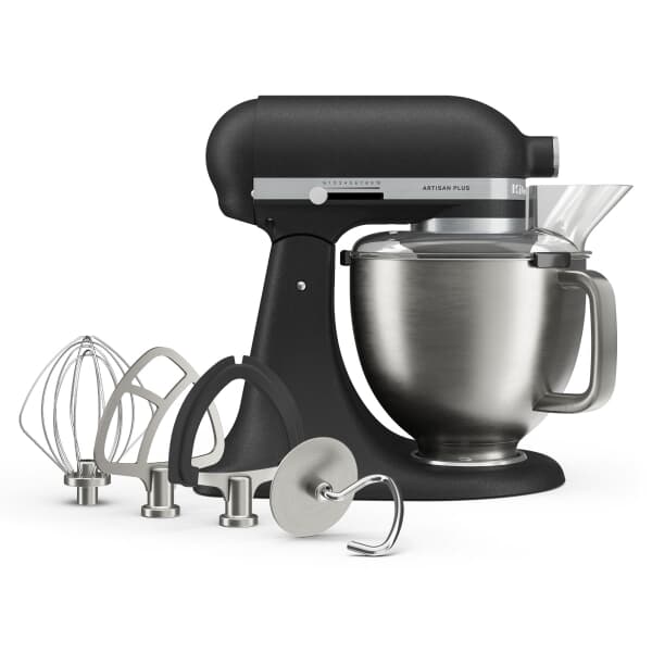 KitchenAid Artisan Plus Mixer 4.7L Cast Iron Black Tilt-Head (5KSM50PKVBBK)