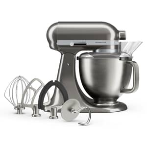 KitchenAid Artisan Plus Mixer 4.7L Medallion Silver Tilt-Head 5KSM50PKVBMS