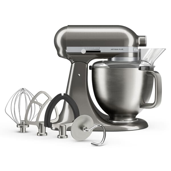 KitchenAid Artisan Plus Mixer 4.7L Medallion Silver Tilt-Head 5KSM50PKVBMS