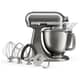 KitchenAid Artisan Plus Mixer 4.7L Medallion Silver Tilt-Head 5KSM50PKVBMS