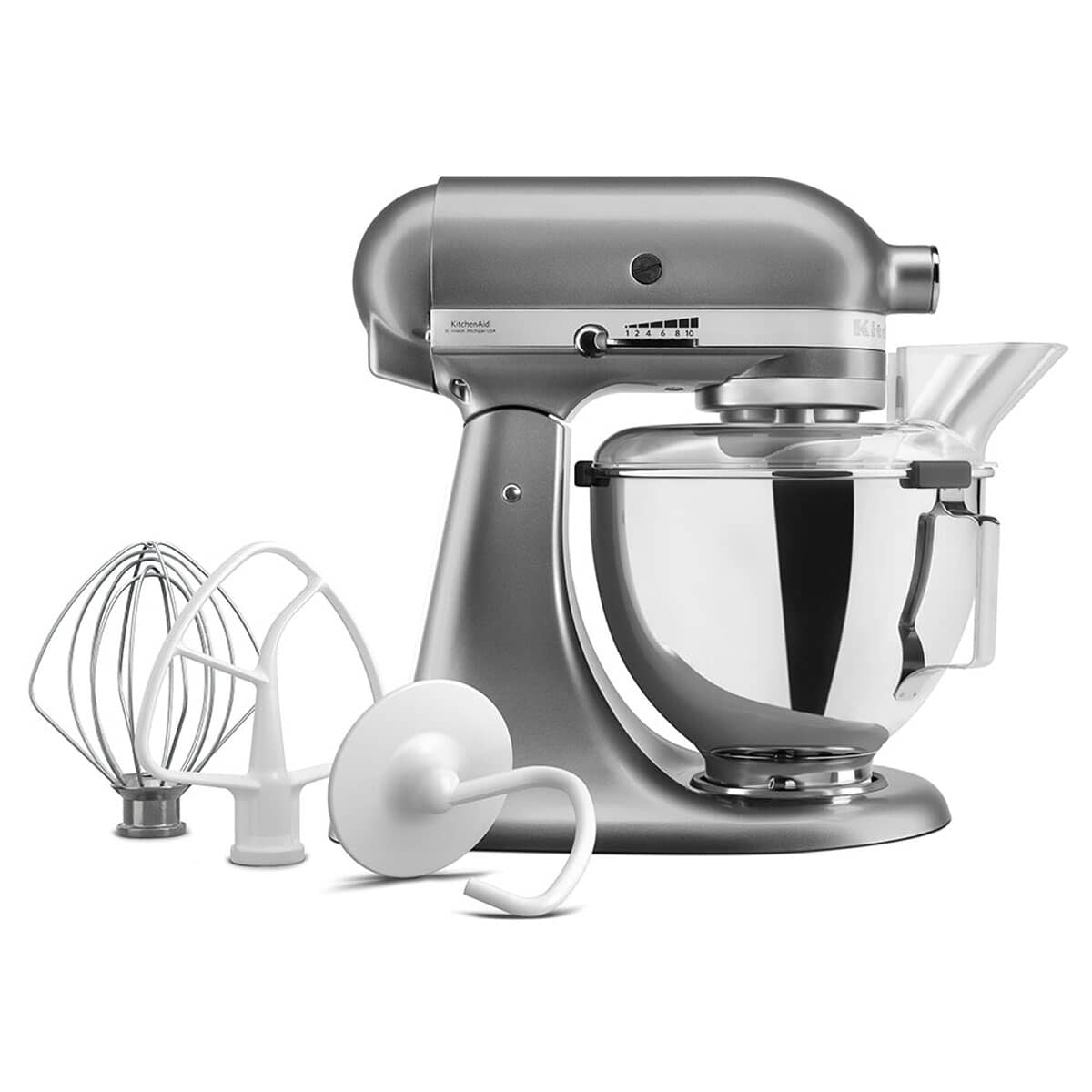 KitchenAid Artisan Mixer 4.3L with Pouring Shield Contour Silver