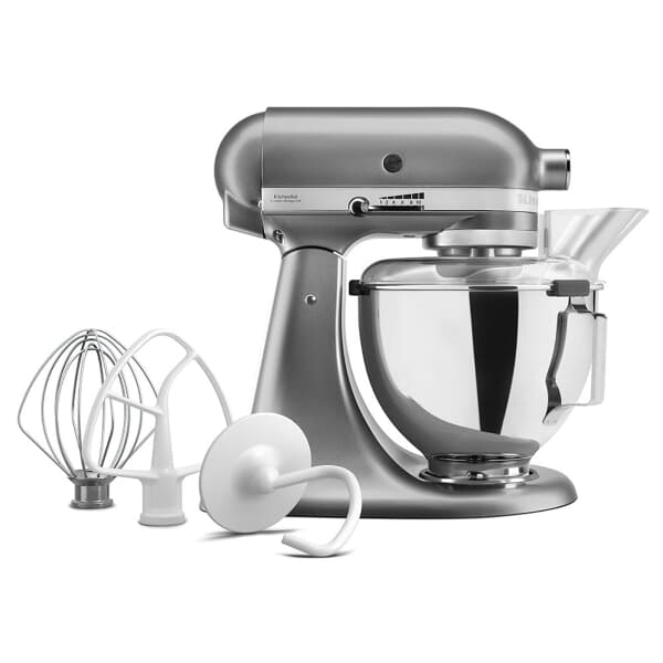 KitchenAid Classic Mixer 4.3L inc Pouring Shield Contour Silver (5KSM95PSB)
