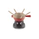 Le Creuset Cast Iron Gourmet Fondue Set Cerise