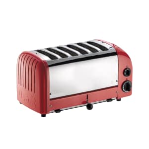 Dualit Classic Vario AWS 6 Slot Toaster Red 60154