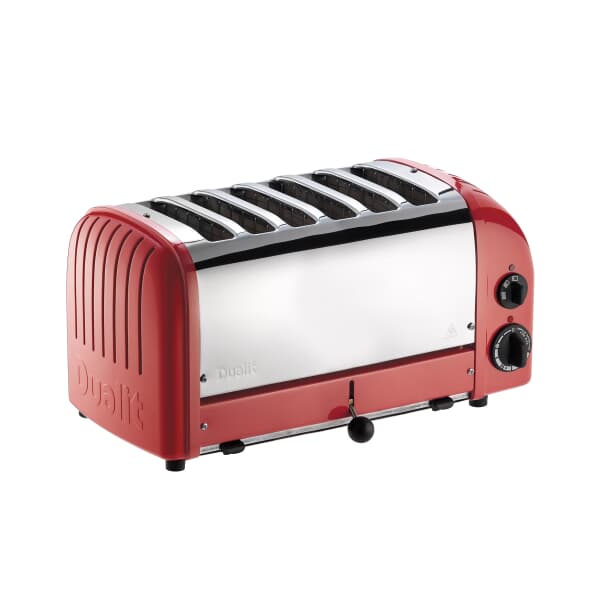 Dualit Classic Vario AWS 6 Slot Toaster Red 60154