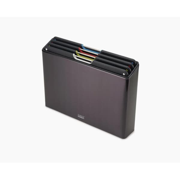 Joseph Joseph Folio Steel 4 Piece Chopping Board Set - Carbon Black