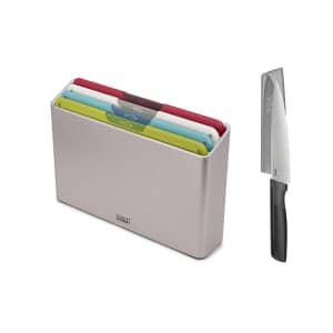 Joseph Joseph Folio Icon 4-piece Multicolour Chopping Board Set with Knife