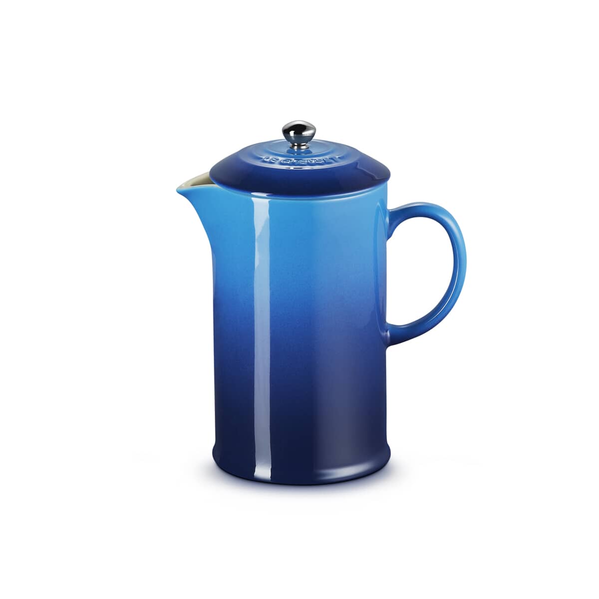 blue cafetiere