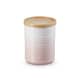 Le Creuset Medium Storage Jar With Wooden Lid Shell Pink