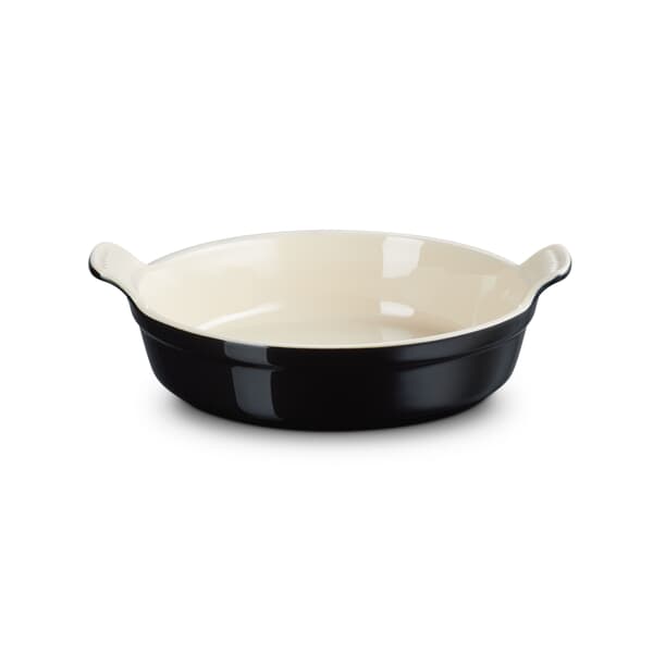 Le Creuset Heritage 24cm Deep Round Dish Black Onyx