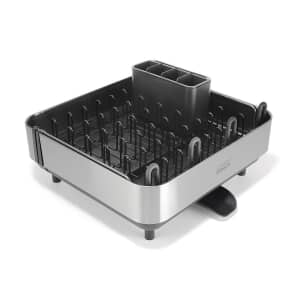 Joseph Joseph Extend Steel Plus Expandable Drainer + Wine Glass Rack Black