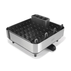 Joseph Joseph Extend Steel Plus Expandable Drainer + Wine Glass Rack Black