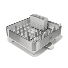 Joseph Joseph Extend Steel Plus Expandable Drainer + Wine Glass Rack Stone