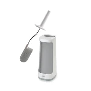 Joseph Joseph Flex Plus Toilet Brush with Storage Caddy Light Grey