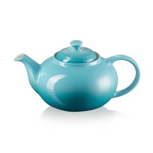 Globe Teapot with Strainer, Ceramic, Rockingham Brown, 6 Cup Capacity (1.2  Litre)