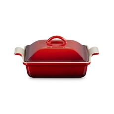 Le Creuset 23cm Deep Square Baking Dish With Lid Cerise
