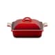 Le Creuset 23cm Deep Square Dish With Lid Cerise
