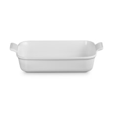 Le Creuset 32cm Deep Rectangular Baking Dish White